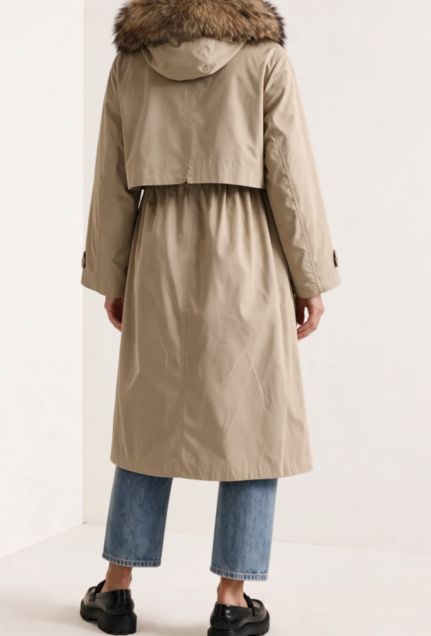 Padded Maxi Parka - Camel - Image 2
