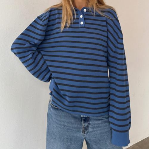 Adanne Polo Knit Blue/Drk Grey