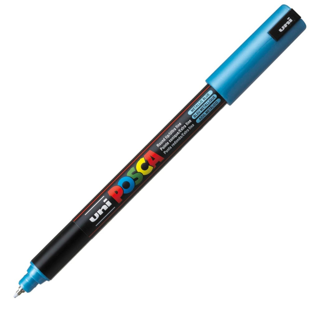 Uni POSCA PC-1MR – Ultra-Fine 0,7mm – M33 Metallic Blue