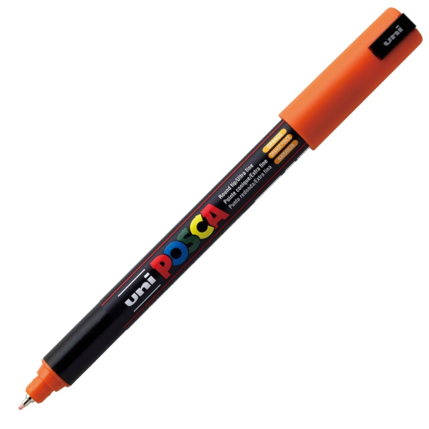Uni POSCA PC-1MR – Ultra-Fine 0,7mm – 4 Orange