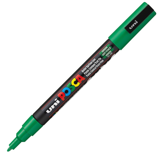 Uni POSCA PC-3M – Fine 0,9-1,3mm – 6 Green