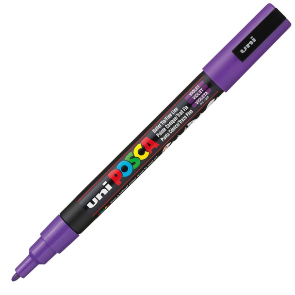 Uni POSCA PC-3M – Fine 0,9-1,3mm – 12 Violet