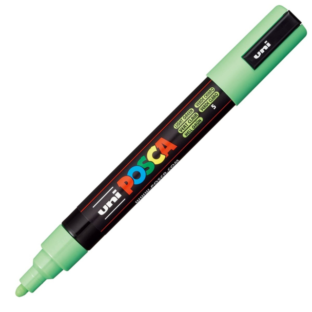 Uni POSCA PC-5M – Medium 1,8-2,5mm – 5 Light Green
