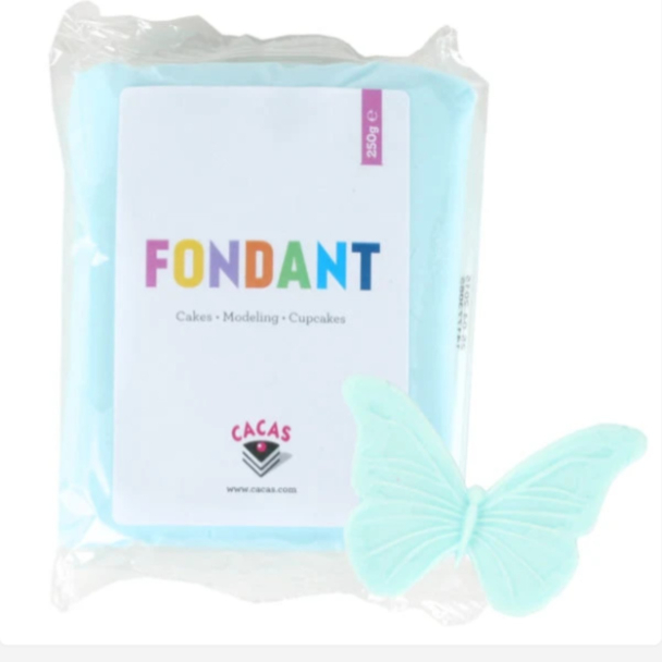 Fondant Cacas - Baby Blå 250g