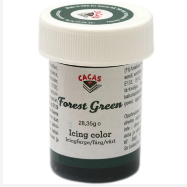 Icingfarge - Skogsgrønn Cacas 28,35 g