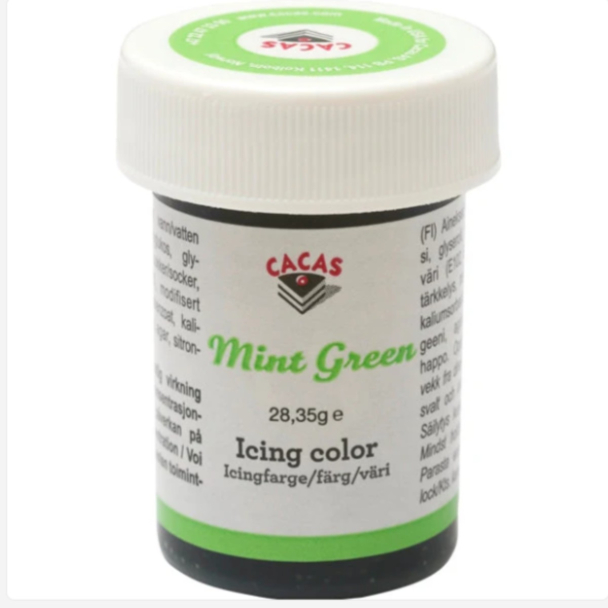 Icingfarge - Mintgrønn Cacas 28,35 g