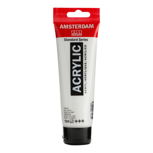 Amsterdam Standard Akryl 120ml - 104 Zink white