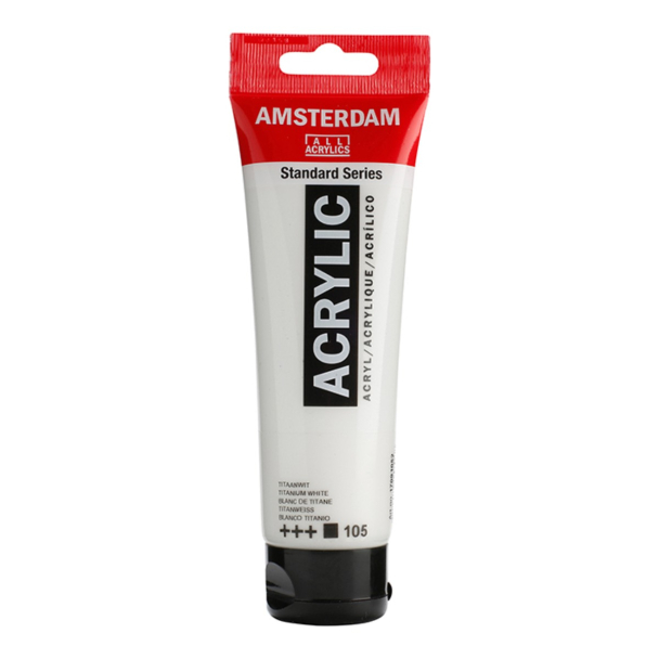 Amsterdam Standard Akryl 120ml - 105 Titanium white