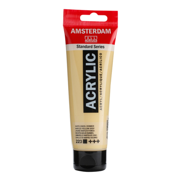 Amsterdam Standard Akryl 120ml - 223 Naples Yellow Deep