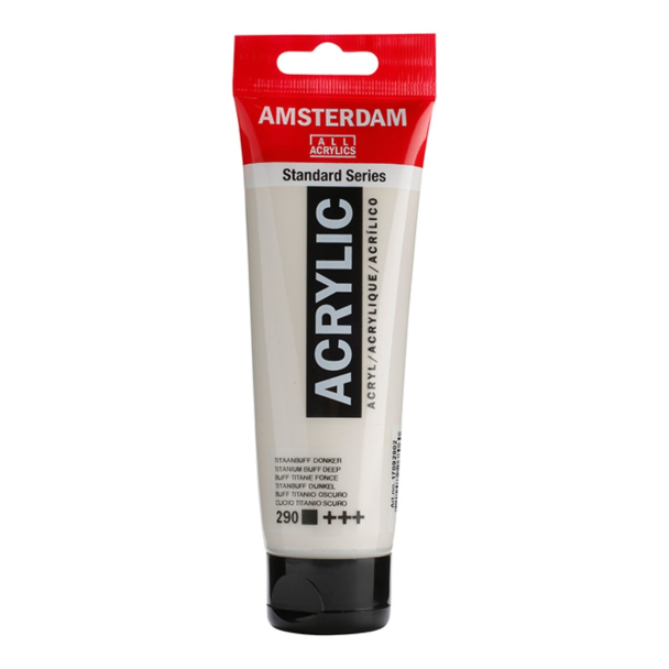 Amsterdam Standard Akryl 120ml - 290 Titanium buff deep