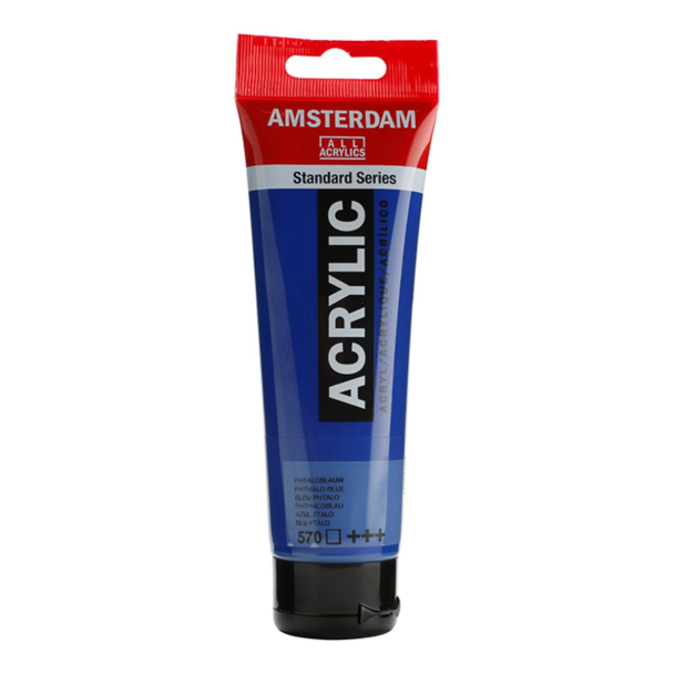 Amsterdam Standard Akryl 120ml - 570 Phthalo blue