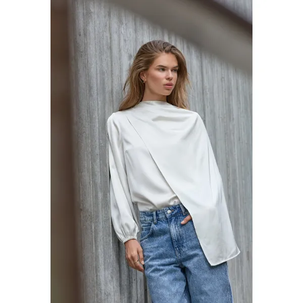 IdunCC Cape LS Blouse