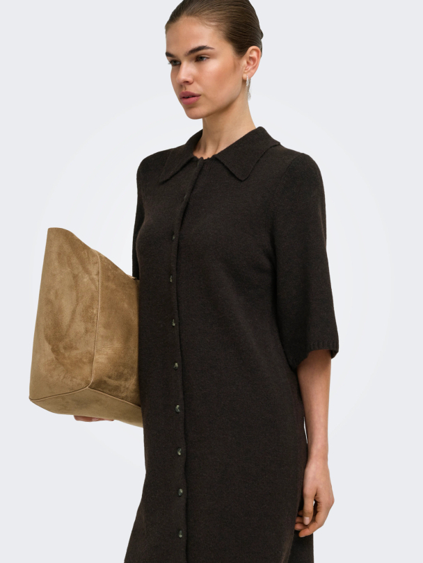 ONLALIVIA 2/4 COLLAR DRESS KNT - Image 3