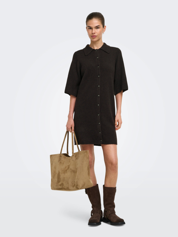 ONLALIVIA 2/4 COLLAR DRESS KNT - Image 4