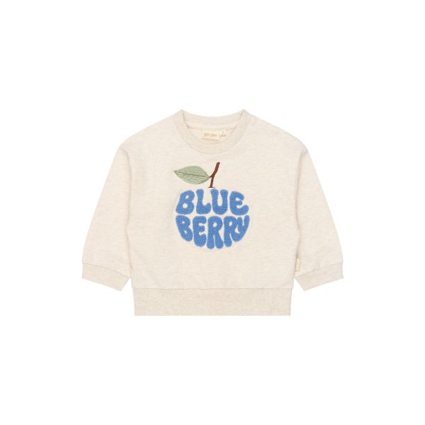 Genser / Sweatshirt, Eggnog / Blueberry - Petit Piao