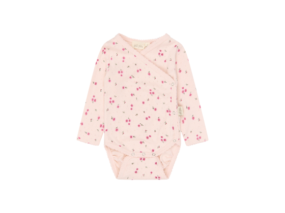 Body Fold Pointelle, Mauve Chalk / Rosehip - Petit Piao