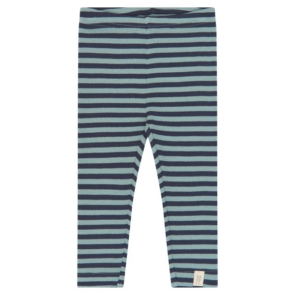 Leggings Modal, Lead Striped - Petit Piao