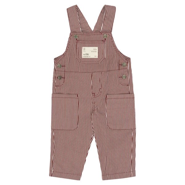 Glory Denim Overalls, Syrah Striped - Petit Piao