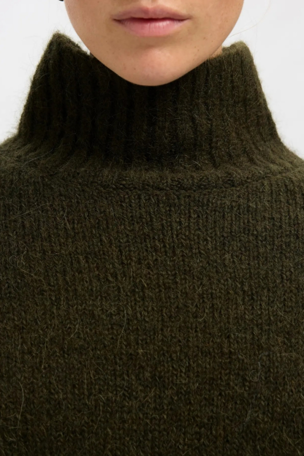 Gabriella Knit High Neck - Fir Green  - Image 2