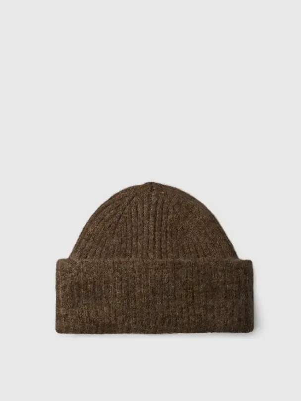 Lulu Wool Blend Knit Beanie - Dachshund Melange