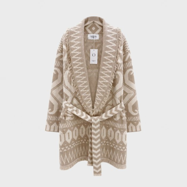 Frynsejakke - Beige  