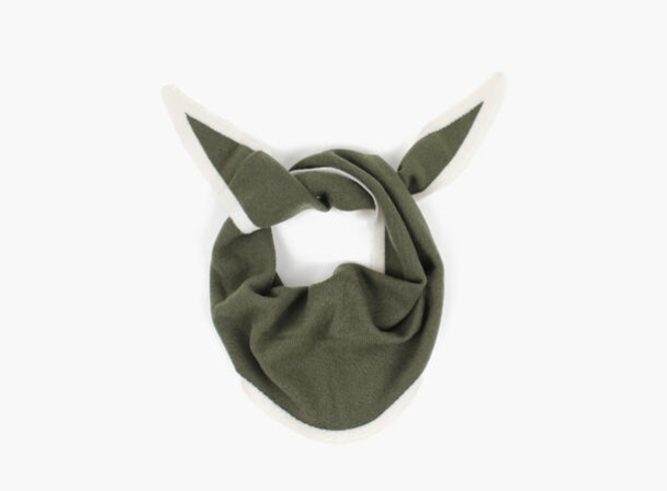Lara Duo Small Triangel Skjerf - Olive  - Image 1