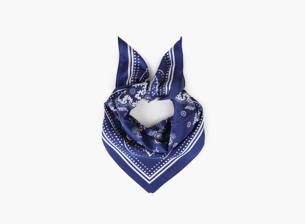 Paisley Skjerf - Marine Blå  - Image 1