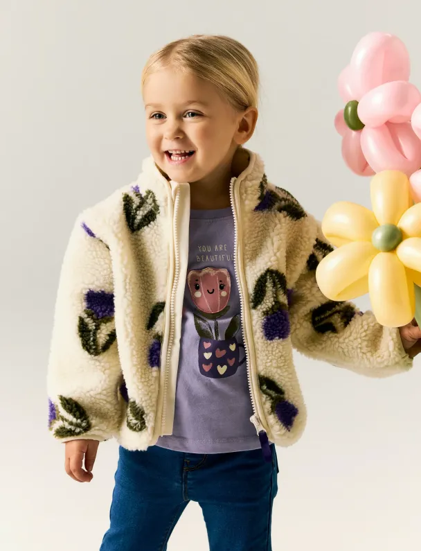 NMFOnelda teddyjakke, offwhite - Image 1