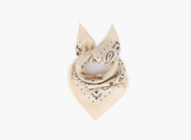 Bomullskjerf Bandana 70 x 70 cm - Sand  - Image 1
