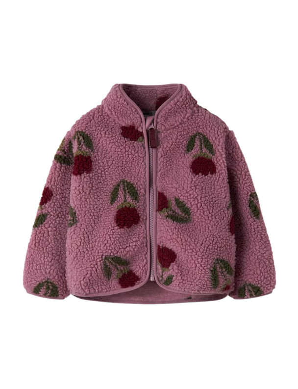 NMFOnelda teddyjakke, rosa - Image 1