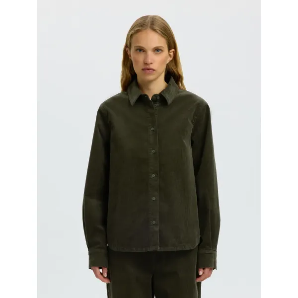 Runa Green Corduroy Shirt