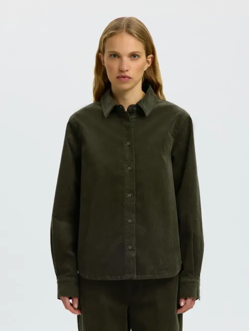 Runa Green Corduroy Shirt
