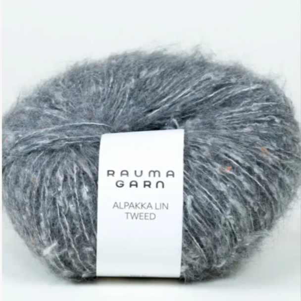 Alpakka Lin Tweed - 21266 - Mørk Grå - Image 1