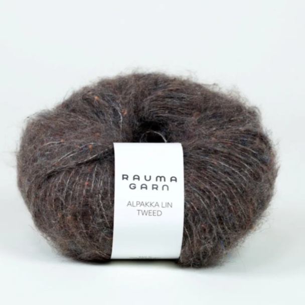 Alpakka Lin Tweed - 21798 - Mørk Brun - Image 1