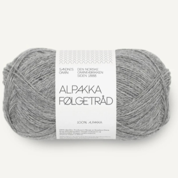 Alpakka Følgetråd - 1042 - Grey Melange