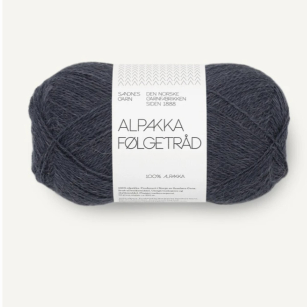 Alpakka Følgetråd - 6581 - Storm Blue
