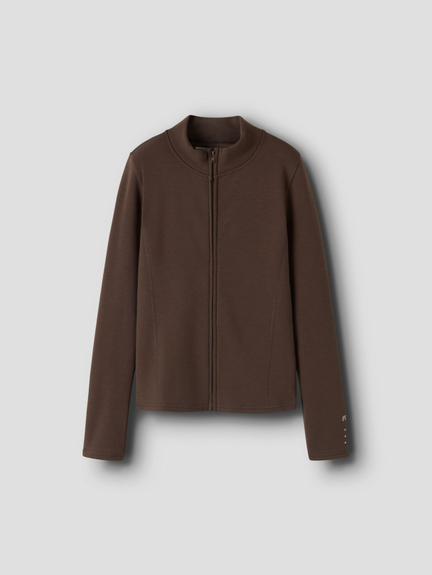 NKFTeagan slim sport cardigan, brun - Image 1