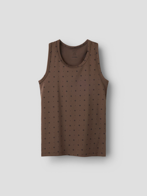 NKFThea slim fit sports topp, brun - Image 1