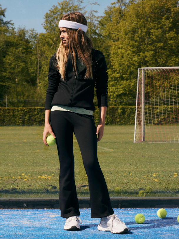 NKFTeagan bootcut sport leggings, svart - Image 1