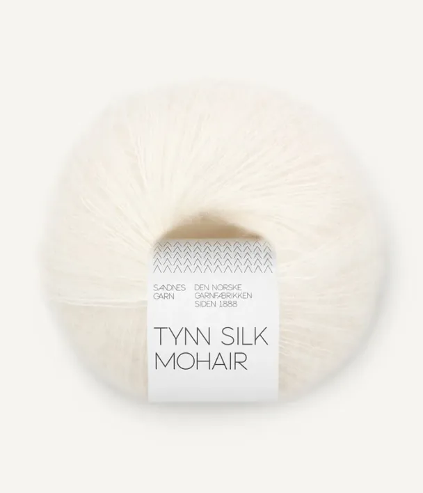 Tynn Silk mohair true white 1001