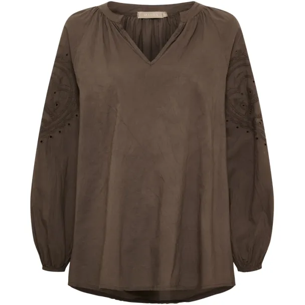 MdcSevina bluse, brun - Image 1