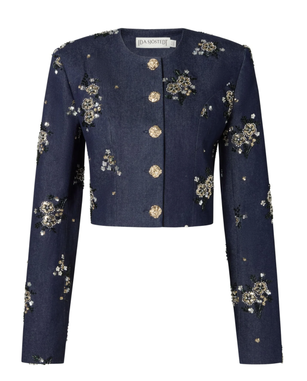 Faye Jacket - Dark Blue Sequins  - Image 2