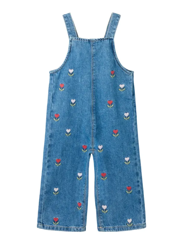 NMFmalo Denim Overall m/blomster - Image 3