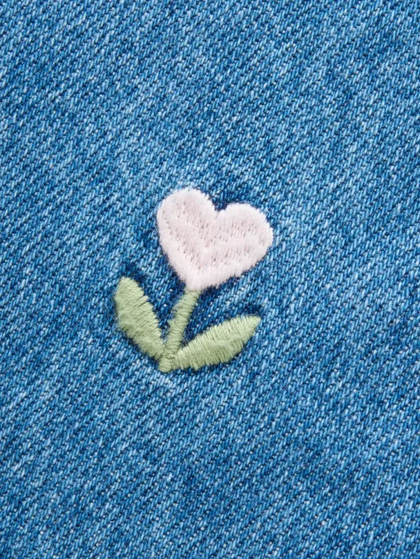 NMFmalo Denim Overall m/blomster - Image 5