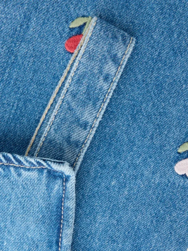 NMFmalo Denim Overall m/blomster - Image 4