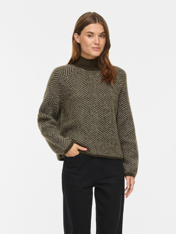 VILORY HIGH NECK L/S KNIT TOP - NOOS - Image 2