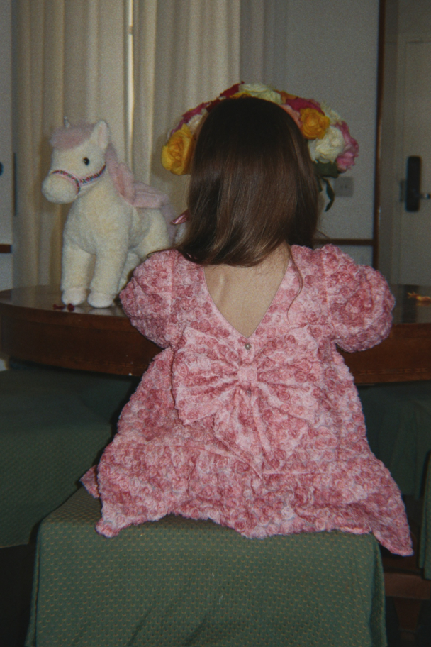 Ally LS Flower Dress - Veiled Rose - Image 5