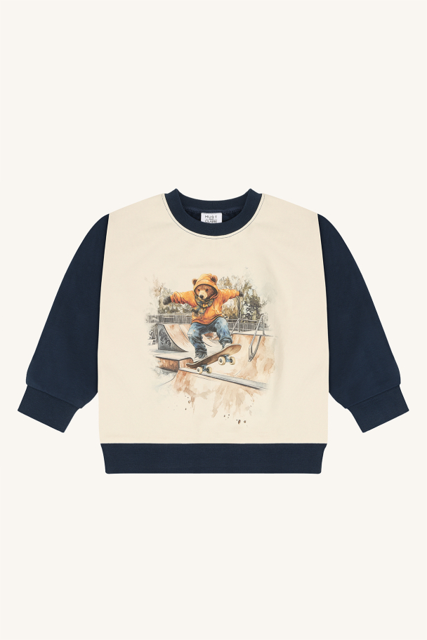HCSejer Skating Bear Genser Blå - Image 1