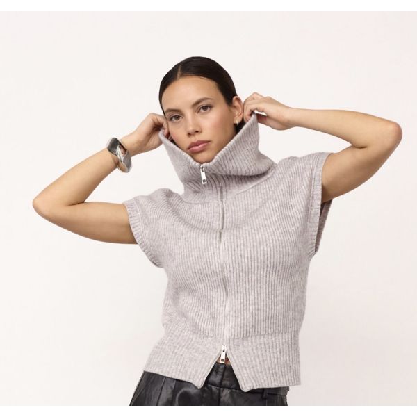 RowCC Zip Knit Vest – Co’Couture