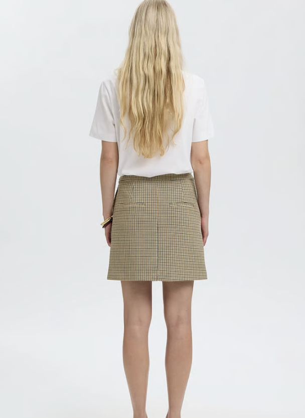 Elara Mini Skirt - Monks Robe/Checks  - Image 3